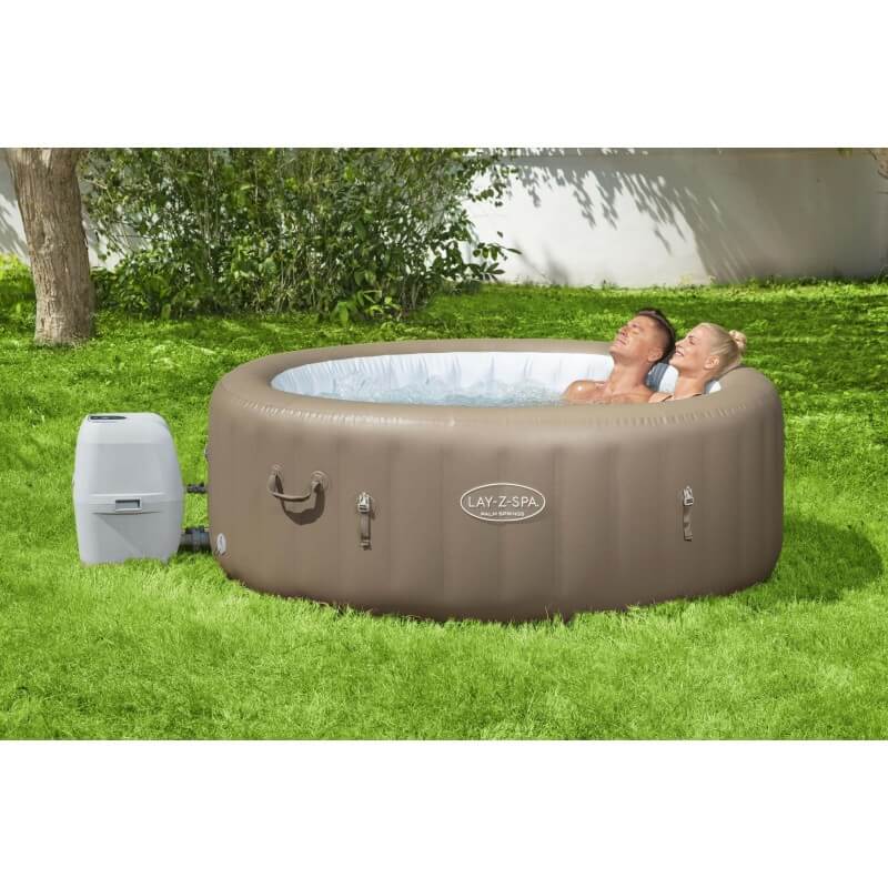 Spa gonflable Lay-Z-Spa® Palm Springs, 4/6 places, diamètre 196 x 71 cm COULEUR GARDEN,Spa gonflable Lay-Z-Spa® Palm Springs,
