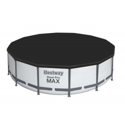 Piscine Steel Pro Max™ ronde 427 x 107 cm, filtration à cartouche, échelle, bâche et cartouche inclus COULEUR