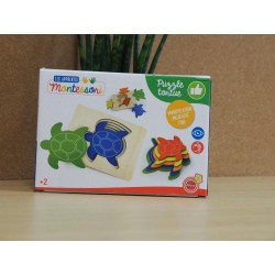 Puzzle tortue - Jeux Montessori
