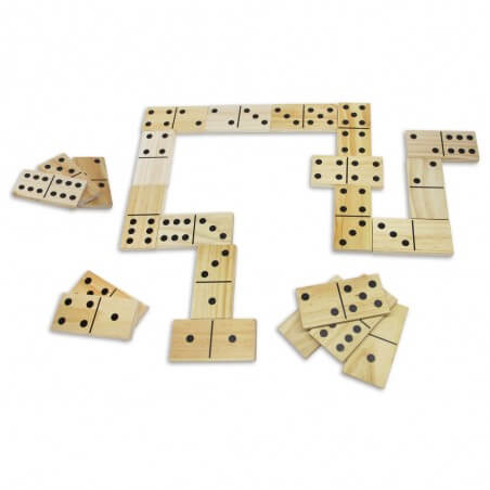 ATMOSPHERA CREATEUR D'INTERIEUR - Jeu De Dominos Géant En Bois XXL Pour Jardin Et Famille