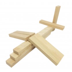 Buchettes de construction en bois - 150 pièces