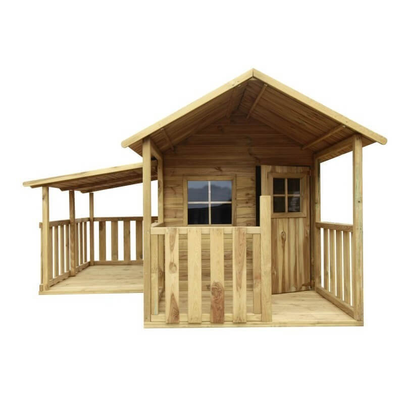 Maison BIANKA - Maison de jardin en bois avec garage