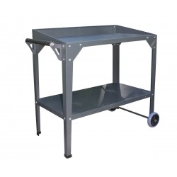 Desserte de jardin à roulettes CUCINATO en acier galvanisé - GRIS ANTHRACITE