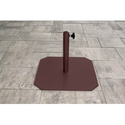 Pied de parasol FIT (diam. 45 mm) en acier laqué - MARRON
