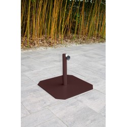Pied de parasol FIT (diam. 45 mm) en acier laqué - MARRON