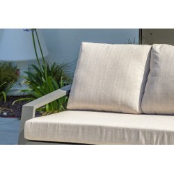 Salon bas de jardin IBIZA 5 places en aluminium - GRIS ANTHRACITE