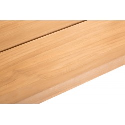 Banc 4 personnes en aluminium et teck - SEYCHELLES