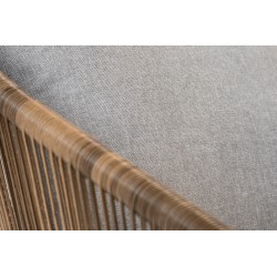 Lot de 2 - Fauteuil de jardin en résine tressée et structure aluminium - MALDIVES