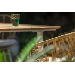 Lot de 2 - Fauteuil de jardin en résine tressée et structure aluminium - MALDIVES