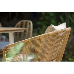 Lot de 2 - Fauteuil de jardin en résine tressée et structure aluminium - MALDIVES