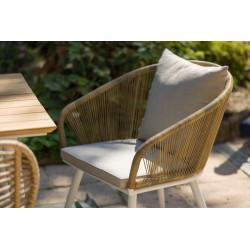Lot de 2 - Fauteuil de jardin en résine tressée et structure aluminium - MALDIVES