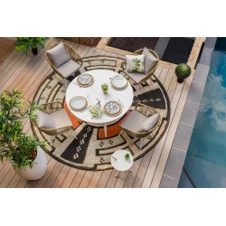 Table ronde 6 personnes. En...