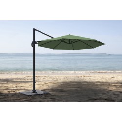 Parasol déporté Éco Ø 300 CM Kaki - TOBAGO