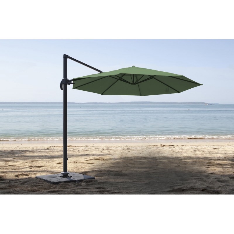 Parasol déporté Éco Ø 300 CM Kaki - TOBAGO